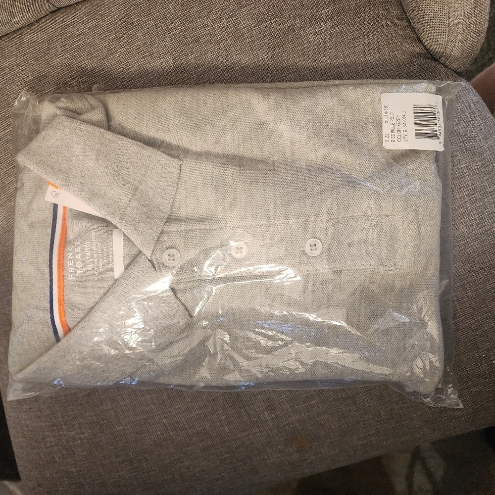 EE - French Toast Gray Polo XL - Picture 2 of 3